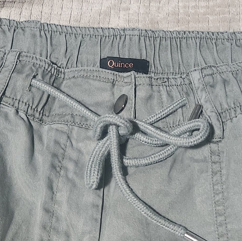 Quince Green Drawstring Tencel Pants Size Xl - Picture 2 of 8